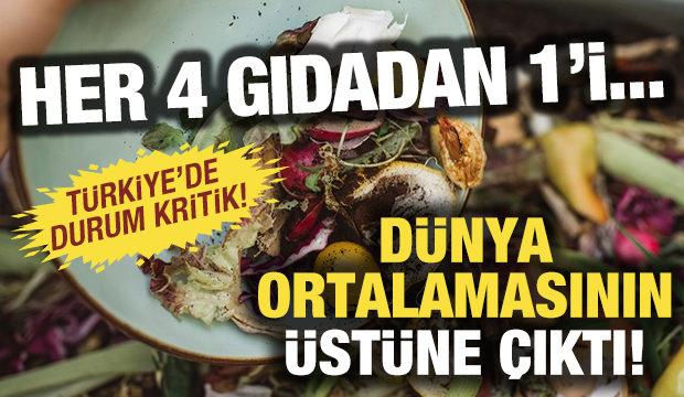Her 4 gıdanın 1'i çöpe gidiyor! Türkiye, dünya ortalamasının üstünde!