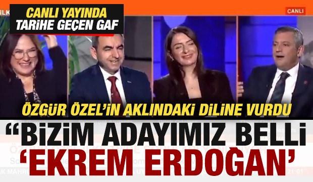 Özgür Özel'in aklındaki diline vurdu: Bizim adayımız belli 'Ekrem Erdoğan'