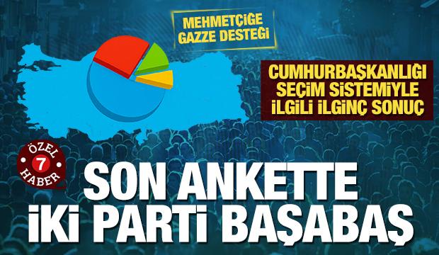 Son ankette iki parti başabaş... 'Terörsüz Türkiye'de son rakamlar