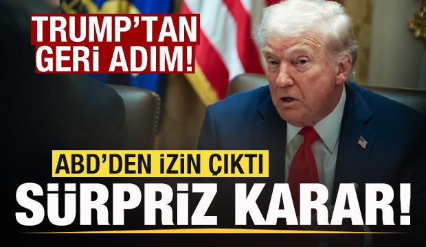 Son dakika: Trump geri adım attı! Sürpriz karar! ABD satışına izin verdi! 