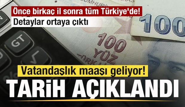 Vatandaşlık maaşı geliyor! Tarih resmen duyuruldu! Önce birkaç il sonra tüm Türkiye'de!