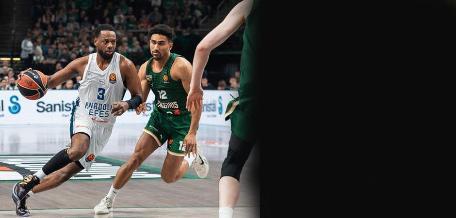 Anadolu Efes'ten muhteşem galibiyet! Deplasmanda 23 sayı fark attı