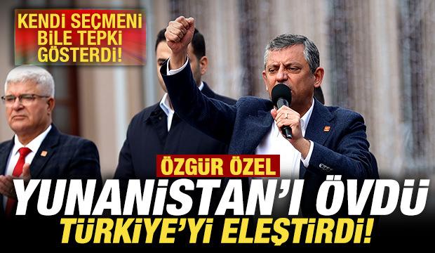 &Ouml;zg&uuml;r &Ouml;zel Yunanistan'ı &ouml;vd&uuml;, T&uuml;rkiye'yi eleştirdi! Kendi se&ccedil;meni bile tepki g&ouml;sterdi