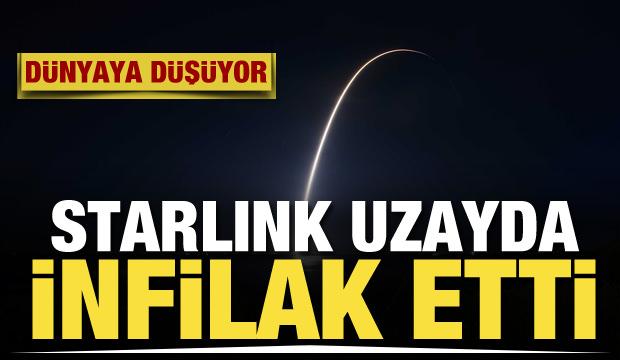 Starlink uydusu y&ouml;r&uuml;ngede infilak etti! Atmosferde yanarak kaybolacak