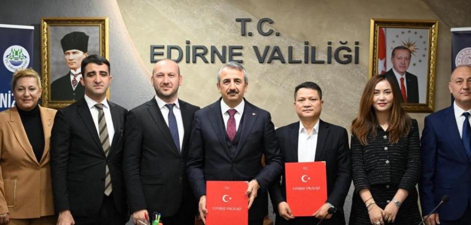 &Ccedil;inli firma Edirne'de bin 660 kişiye istihdam sağlayacak