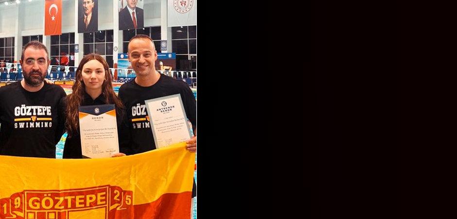 Milli y&uuml;z&uuml;c&uuml; Derin Akar, 11 yıldır kırılamayan rekoru kırdı