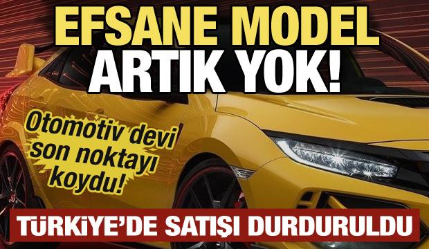 Honda'dan kritik T&uuml;rkiye kararı: Efsane modelin satışını durdurdu
