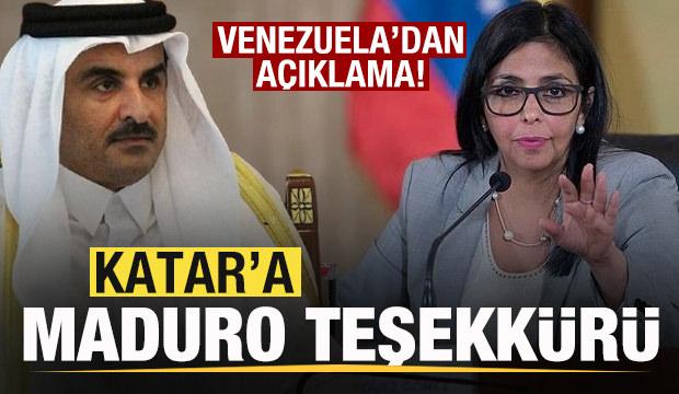 Son dakika: Katar'a 'Maduro' teşekk&uuml;r&uuml;!