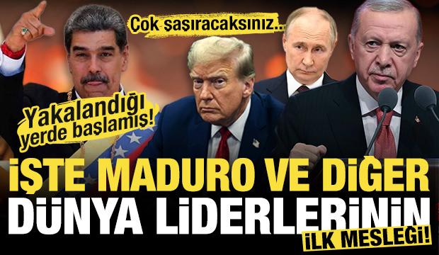 Yakalandığı yerde başlamış! İşte Maduro'nun ilk mesleği! &Ccedil;ok şaşıracaksınız....