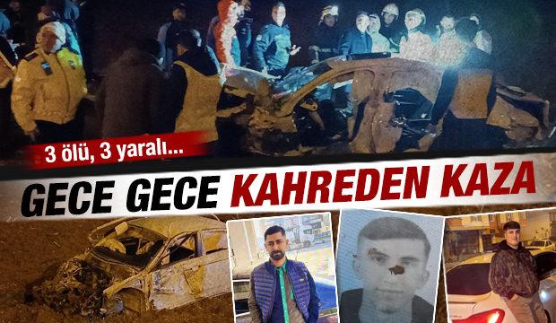 Batman&rsquo;da kahreden haber: İki otomobil &ccedil;arpıştı, 3 kişi &ouml;ld&uuml;, 3 kişi yaralandı