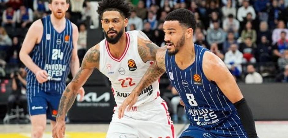 Anadolu Efes Avrupa'da dibi g&ouml;rd&uuml;: &Uuml;st &uuml;ste 8. yenilgi