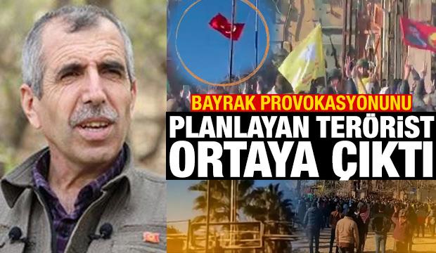 Bayrak provokasyonunu planlayan ter&ouml;rist ortaya &ccedil;ıktı