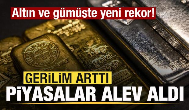 Son dakika: Gerilim arttı! Piyasalar alev aldı! Altın ve g&uuml;m&uuml;şte yeni rekor!