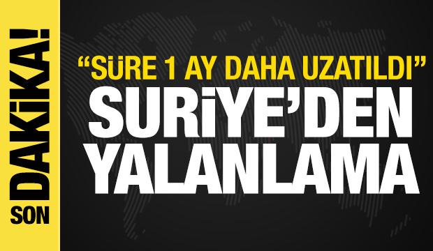 "Suriye ile SDG arasındaki ateşkes uzatıldı" iddiasına yalanlama