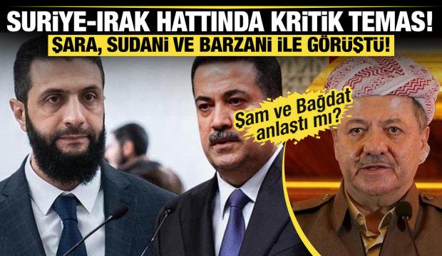 Suriye-Irak hattında kritik temas: Şara, Sudani ve Barzani ile g&ouml;r&uuml;şt&uuml;! 