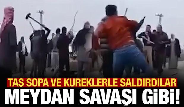 Arazi anlaşmazlığı sonrası meydan savaşı gibi kavga!