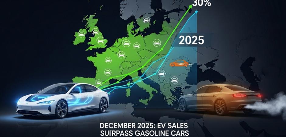 Benzinli ara&ccedil; saltanatı bitiyor: Avrupa'da elektrikli modeller zirveye yerleşti