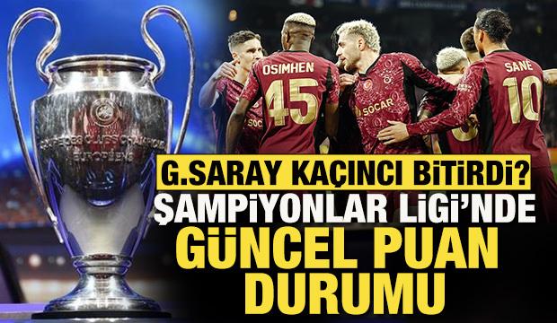 Galatasaray, Şampiyonlar Ligi'nin lig etabını ka&ccedil;ıncı sırada bitirdi? İşte puan durumu