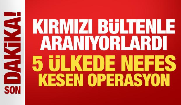 Kırmızı b&uuml;ltenle aranan 13 su&ccedil;lu T&uuml;rkiye'ye getirildi!
