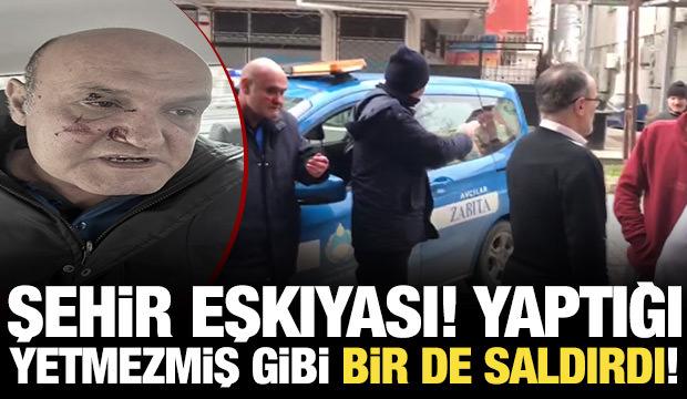 Kaldırıma park etti, uyaran zabıtaya saldırdı