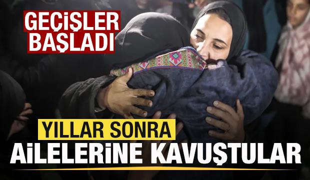 Refah'ta ge&ccedil;işler başladı! Yıllar sonra ailelerine kavuştular