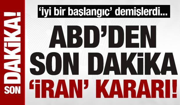 Son dakika: İran'dan ABD'yle m&uuml;zakere a&ccedil;ıklaması: Yaptırım kararları a&ccedil;ıklandı