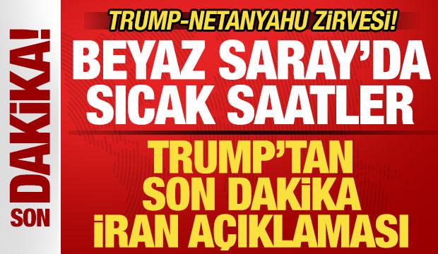 ABD'de sıcak saatler! Trump ve Netanyahu'dan kritik g&ouml;r&uuml;şme! Son dakika İran a&ccedil;ıklaması