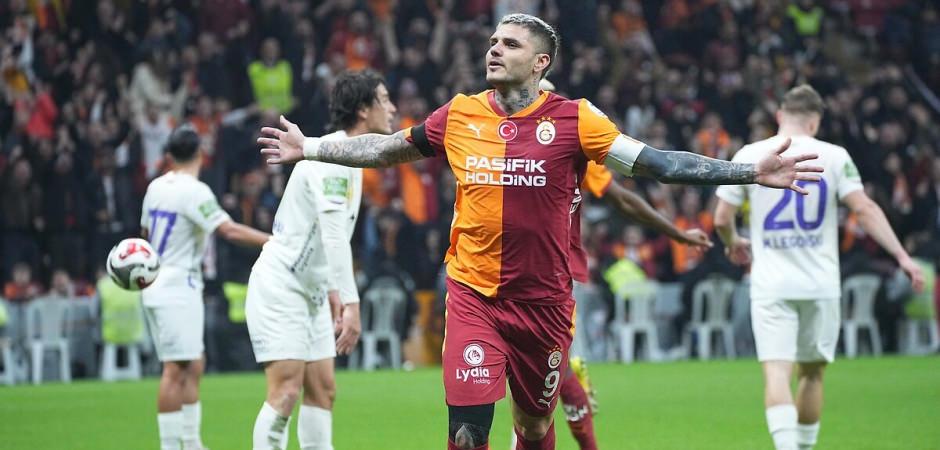 Mauro Icardi alev aldı! Galatasaray gol olup yağdı