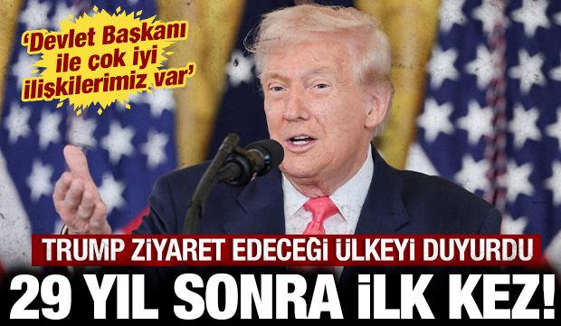 Trump'tan 29 yıl sonra bir ilk: Ziyaret edeceği &uuml;lkeyi duyurdu