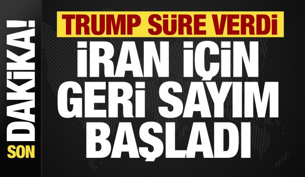 ABD&ndash;İran hattında son viraj! Trump s&uuml;re verdi, her şey değişebilir!