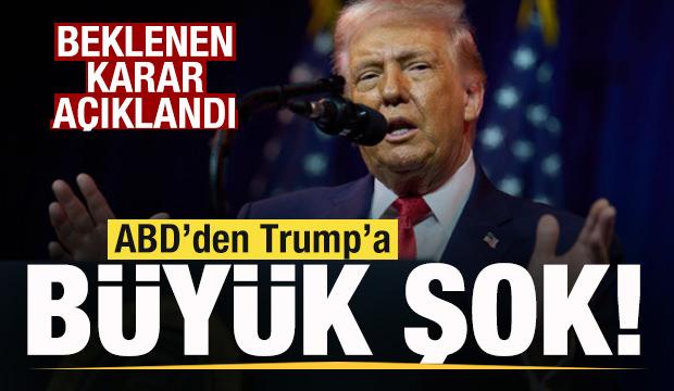 ABD'den son dakika kararı! Trump'a b&uuml;y&uuml;k şok! 
