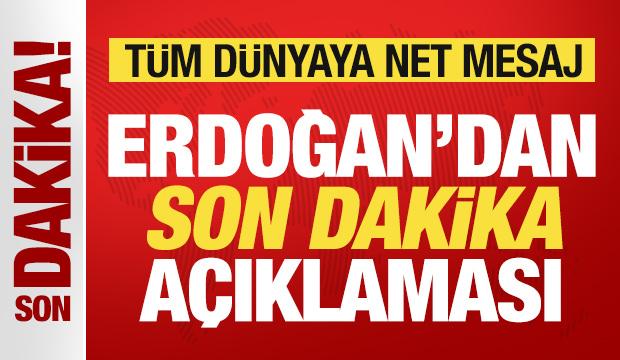 Erdoğan'dan t&uuml;m d&uuml;nyaya net mesaj: Kuzu postu giydirilmiş sırtlar s&uuml;r&uuml;lerinin...