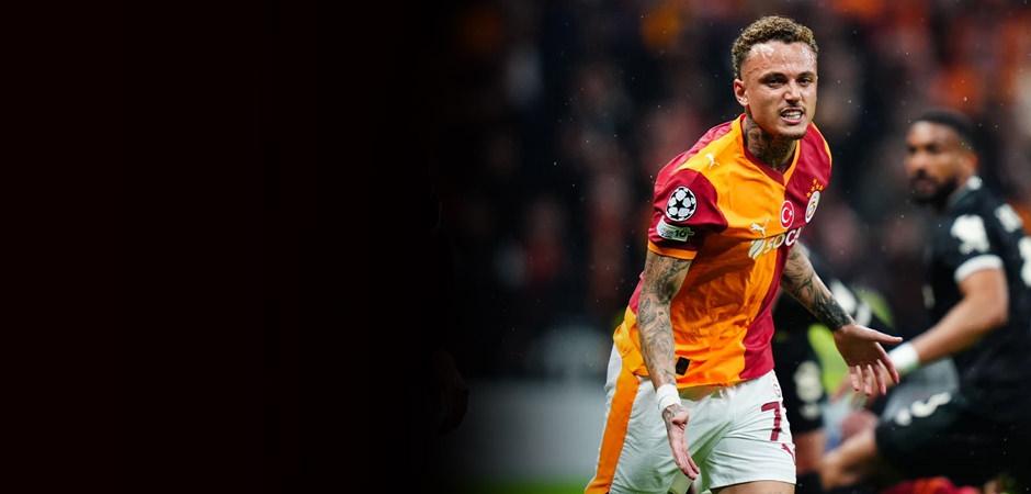 Juve'ye tarihe ge&ccedil;en Aslan pen&ccedil;esi! Galatasaray iz bıraktı