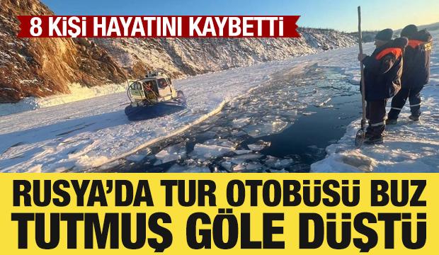 Rusya&rsquo;da Baykal G&ouml;l&uuml;&rsquo;nde buz altına giren ara&ccedil;ta 8 kişi &ouml;ld&uuml;