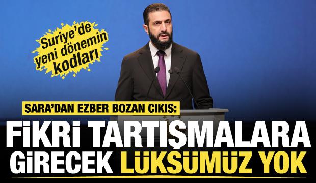 Suriye&rsquo;de yeni d&ouml;nemin kodları! Şara'dan ezber bozan &ccedil;ıkış