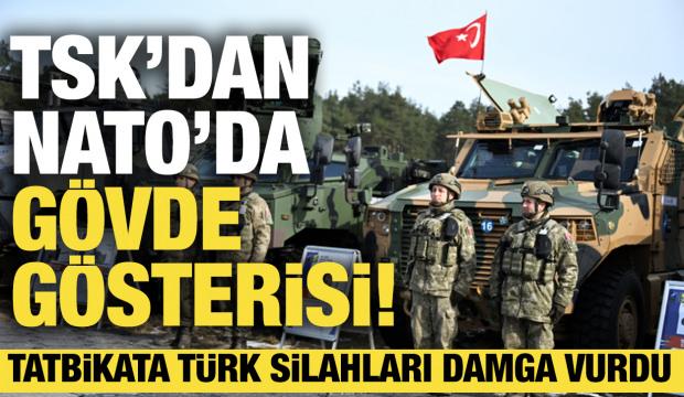 TSK'dan NATO'da g&ouml;vde g&ouml;sterisi: Milli gururlarımıza yoğun ilgi!