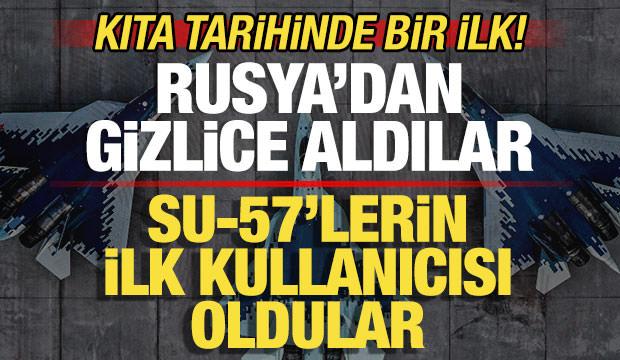 Kıta tarihinde bir ilk! Rusya'dan gizlice aldılar! Su-57'lerin ilk kullanıcısı oldular