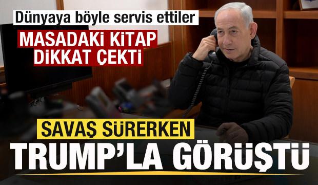 Netanyahu, Trump&rsquo;la g&ouml;r&uuml;şt&uuml;! Masadaki kitap dikkat &ccedil;ekti