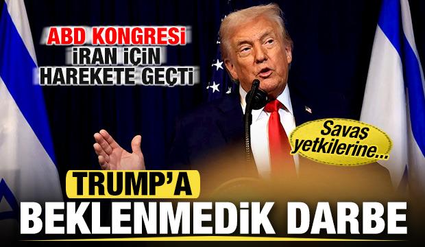 Trump'a beklenmedik darbe! ABD Kongresi İran i&ccedil;in harekete ge&ccedil;ti! Savaş yetkileri...
