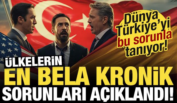 &Uuml;lkelerin en bela kronik sorunları a&ccedil;ıklandı! D&uuml;nya T&uuml;rkiye'yi bu sorunla tanıyor!