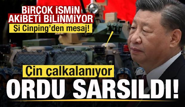 &Ccedil;in &ccedil;alkalanıyor! Orduda deprem! Devlet Başkanı Şi'den son dakika a&ccedil;ıklaması