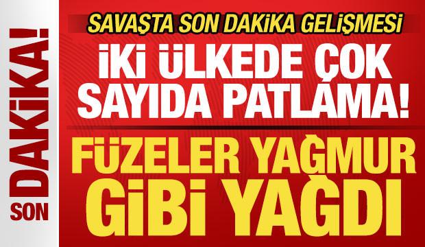İran, ABD-İsrail savaşı: F&uuml;zeler yağmur gibi yağıyor! İki &uuml;lkede &ccedil;ok sayıda patlama