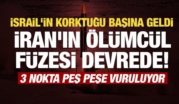 İran'dan İsrail'e f&uuml;ze yağmuru! Tel Aviv, Hayfa ve Doğu Kud&uuml;s hedefte...