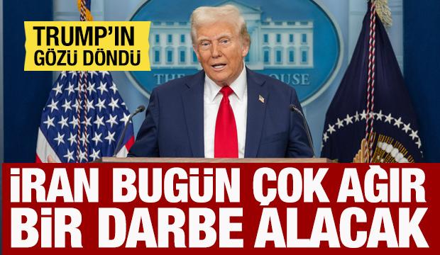 Trump: İran bug&uuml;n &ccedil;ok ağır bir darbe alacak!