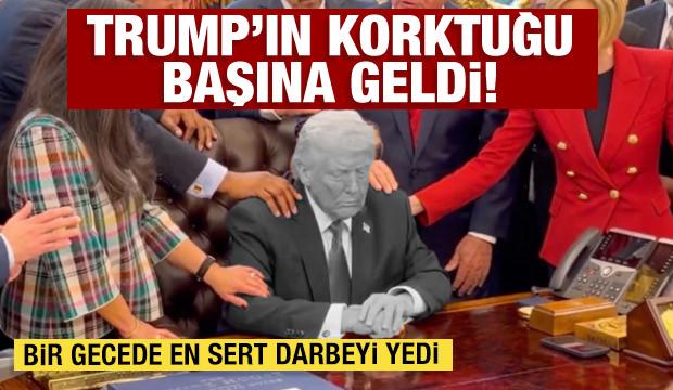 Trump'ın korktuğu başına geldi: Bir gecede en sert darbeyi yedi