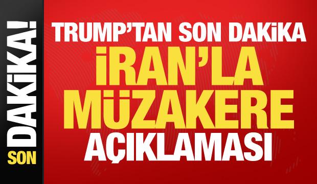 Trump: İran ile g&ouml;r&uuml;şebilirim