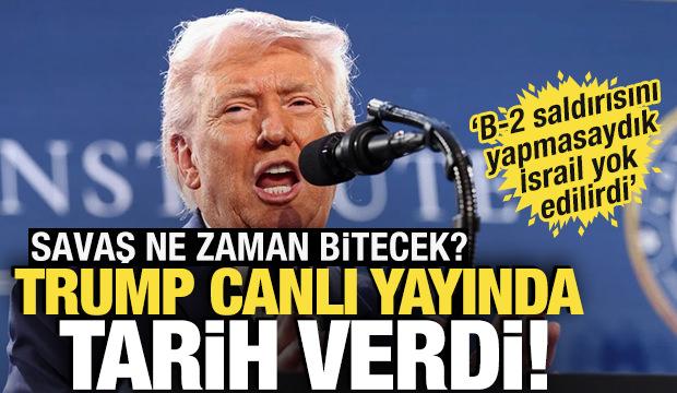 Trump'tan son dakika İran a&ccedil;ıklaması! 'Saldırıyı yapmasaydık İsrail yok edilirdi'