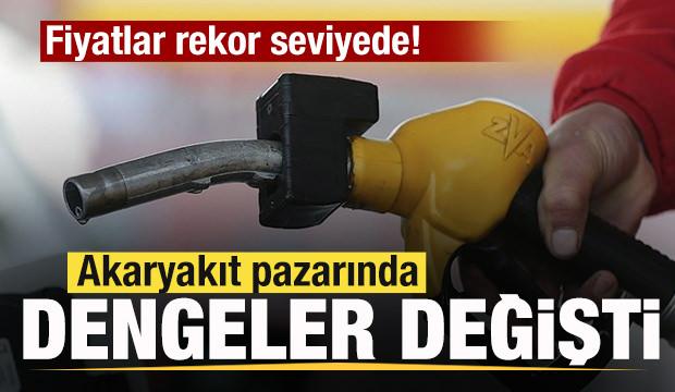 Akaryakıt pazarında dengeler değişti! Fiyatlar rekor seviyede!