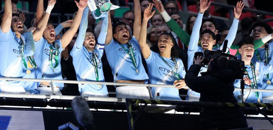 Arsenal'ı devirdiler! İngiltere Lig Kupası Manchester City'nin