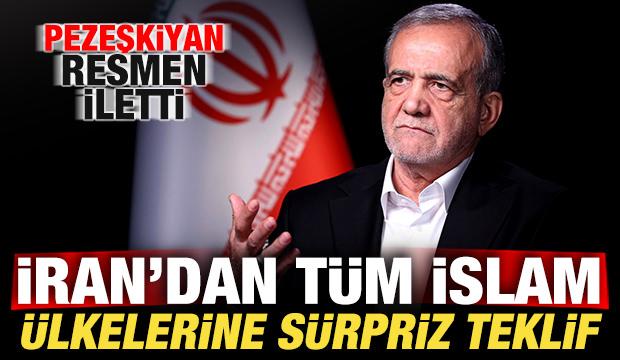 İran'dan b&ouml;lgedeki t&uuml;m İslam &uuml;lkelerine s&uuml;rpriz teklif! Pezeşkiyan resmen iletti
